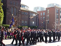 Members of the LPS during the London 2010 Remembrance Day parade