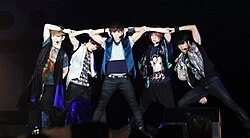 Shinee performs "Sherlock" at the Special Stage Expo 2012.