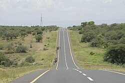 One of the main trunk roads