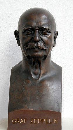 Bust of Zeppelin in the Aeronauticum at Nordholz