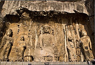 Statues at Longmen Grottoes, Luoyang