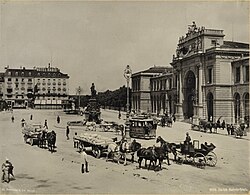 Bahnhofplatz in 1902