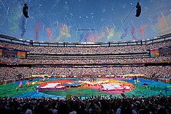 The World Cup final halftime show at MetLife Stadium