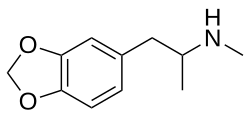 MDMA molecule, the compound found in Ecstasy
