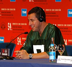 Sandler at a press conference for Click in 2005
