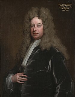 A c. 1705 portrait of John Somers, 1st Baron Somers by Godfrey Kneller