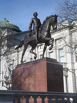 Hartranft's statue on the Pennsylvania State Capitol grounds