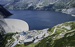The Kölnbrein Dam in Carinthia