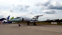 Yak-40-based testbed aircraft with a hybrid powerplant