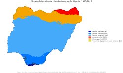 Climate map of Nigeria
