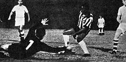 Czechoslovakia v Santos FC friendly match in Chile, 1965