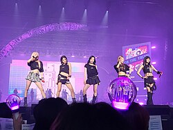 (G)I-dle during day 1 of Just Me ( )I-dle—Seoul at Olympic Hall on June 17, 2022.