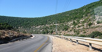 A road in the West Bank