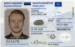 Estonian identity document in 2021