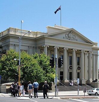 One of many local government seats, Geelong Town Hall
