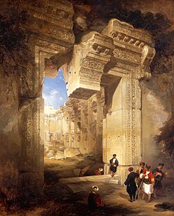 The Gateway to the Great Temple at Baalbec by David Roberts, 1841