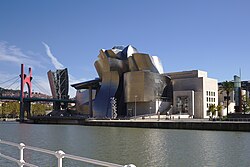 The Guggenheim Museum Bilbao, where much of the first part of the novel is set