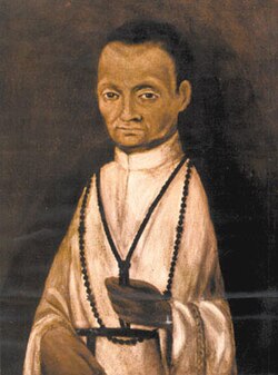 Saint Martín de Porres, Peruvian priest and first Mixed-race Catholic saint, of Spanish father and freed black mother.