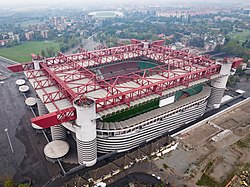 An aerial view of San Siro