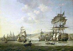 Bombardment of Algiers by the Anglo-Dutch fleet, August 1816