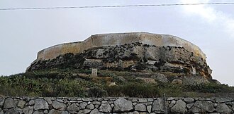 The northern walls of the Gran Castello in Gozo, Malta, were built in the 15th century.[108]