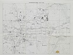 Map of Downtown Seoul made by Army Map Service in 1950