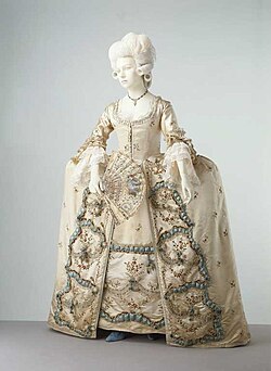 Sack-back gown and petticoat, 1775–1780 V&A Museum no. T.180&A-1965