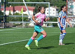 Putellas playing against Real Sociedad in June 2021
