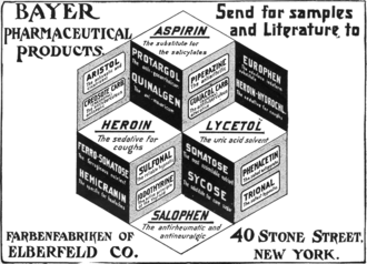 Bayer advertisement, 1911