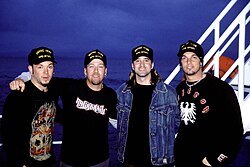 Post-grunge band Creed in 2002