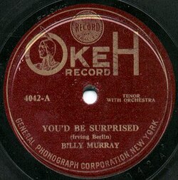 "You'd Be Surprised", on OkeH, 1919