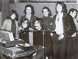 Triana in the recording studio in 1974.