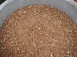 Sawdust is a by-product of lumber production.