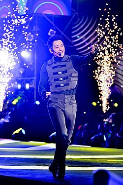 Rain performing at the 2018 Taipei New Year's Eve party