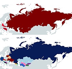 Changes in national boundaries after the collapse of the Eastern Bloc