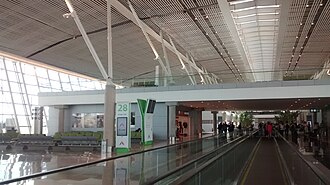South Concourse of BSB. The concourse is connected to BSB's main terminal and opened in April 2014.