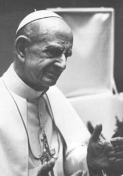 Paul VI at an audience in October 1977