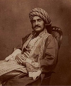 Portrait of the Assyrian archaeologist Hormuzd Rassam c. 1854