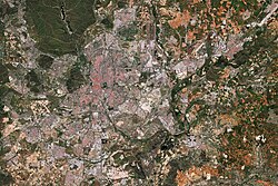 Madrid as seen by the Sentinel-2 satellite, July 2022