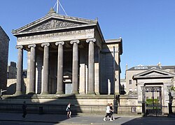 Surgeons' Hall, one of the Greek Revival buildings that earned Edinburgh the nickname "Athens of the North"