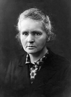 Marie "Skłodowska" Curie, physicist and chemist cited as a genius