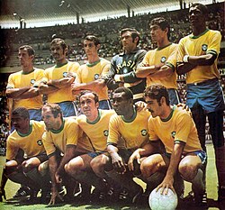 The 1970 FIFA World Cup-winning Brazil team, considered by many commentators as the greatest national football team ever