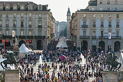 Terra Madre in the open air at Piazza Castello, Turin (2016)
