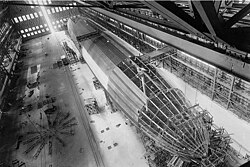 USS Shenandoah (ZR-1) during construction, 1923