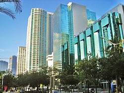 Brickell Avenue has the largest concentration of international banks in the United States.