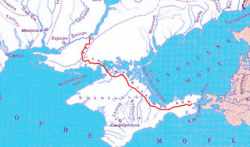 Following Russia's annexation of Crimea, Ukraine blocked the North Crimean Canal, which provided 85% of Crimea's drinking and agriculture water.[48]