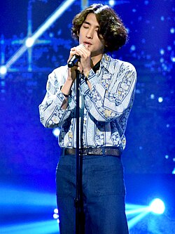 Choi Jung-hoon performing at the 2018 Indiestance Final Concert