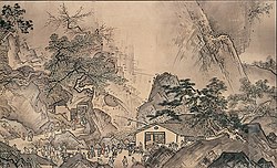 Sesshū Tōyō, Landscapes of the Four Seasons (1486), ink and light color on paper