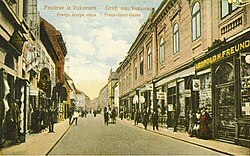 Vukovar in Austria-Hungary, Franz Joseph I street