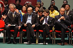 Prince Charles with Slow Food founder Carlo Petrini at the inaugural edition of Terra Madre (2004)